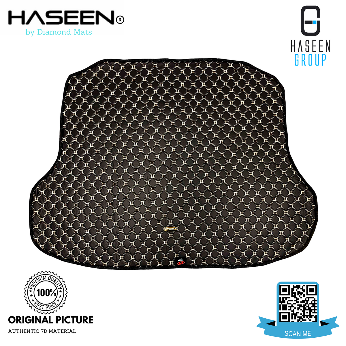 HYUNDAI ELANTRA 2021-2024 LUXURY 7D FLAT TRUNK MAT SERIES