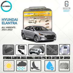 HYUNDAI ELANTRA DOUBLE COAT PVC WITH COTTON CAR COVER