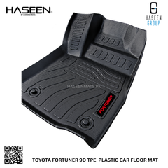 TOYOTA FORTUNER 9D TPE PLASTIC HEAVY DUTY CAR FLOOR MAT