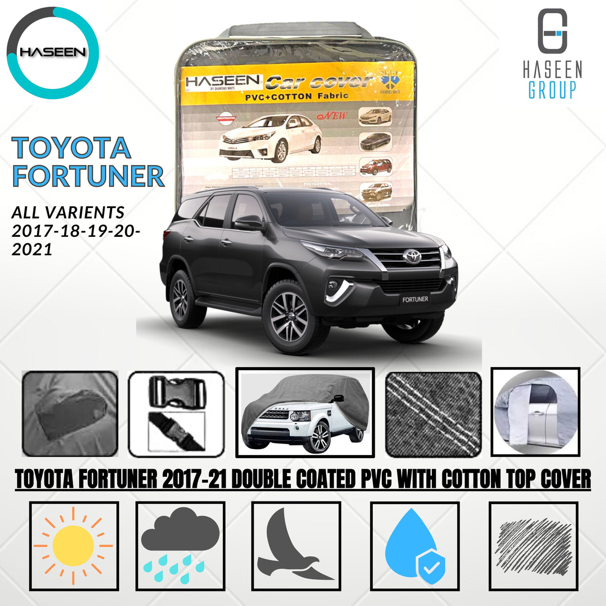 TOYOTA FORTUNER NEW 2017-2022 CAR COVER