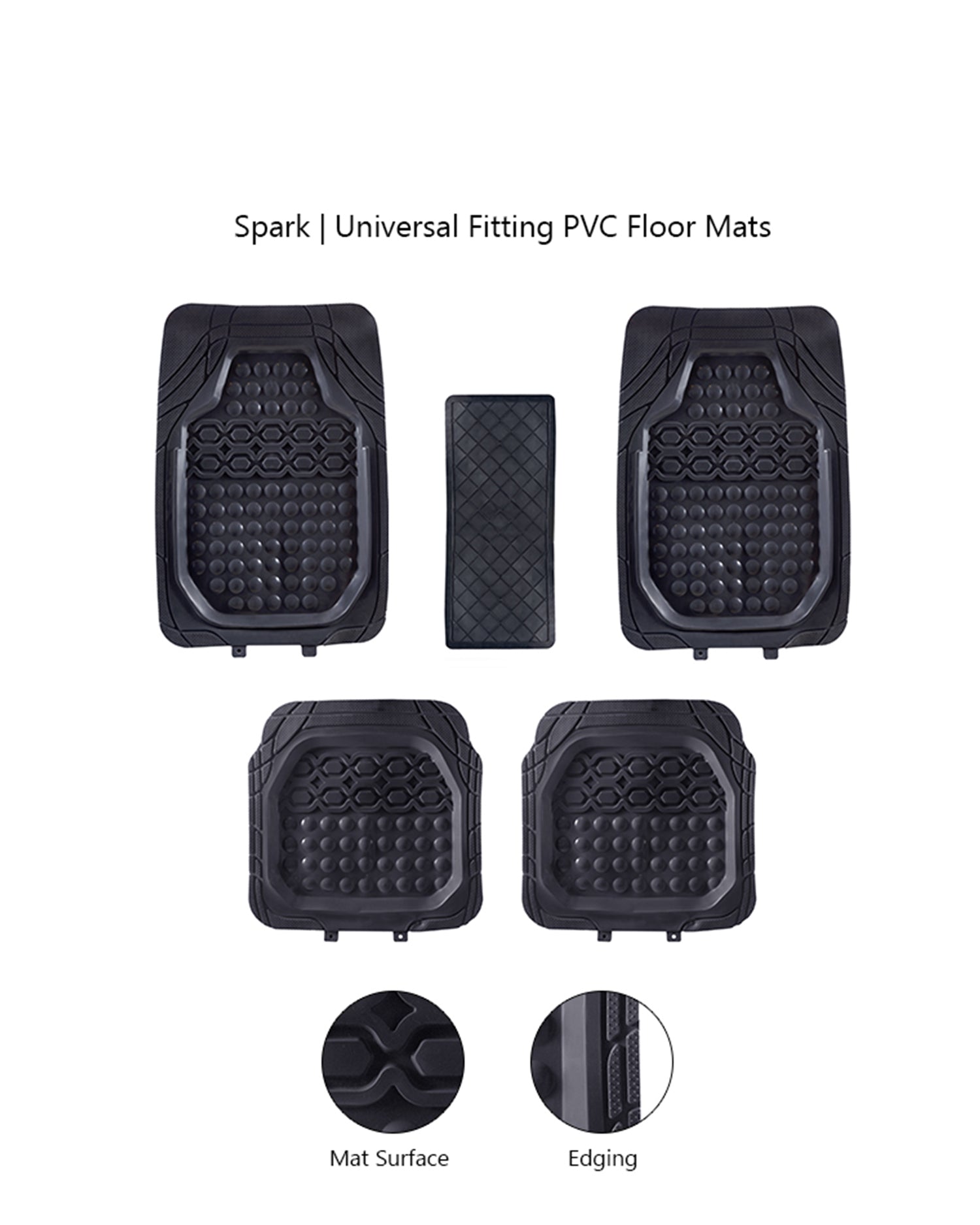 UNIVERSAL 999 PVC DIAMOND SERIES CAR FLOOR MAT – haseenmats.pk