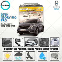 PRINCE DFSK GLORY 580 PRO 2020-PRESENT DOUBLE COAT PVC WITH COTTON CAR COVER