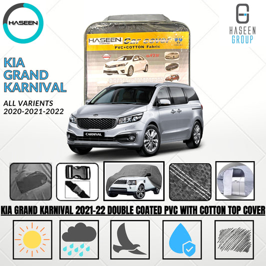 KIA GRAND KARNIVAL 2019-PRESENT DOUBLE COAT PVC WITH COTTO CAR COVER