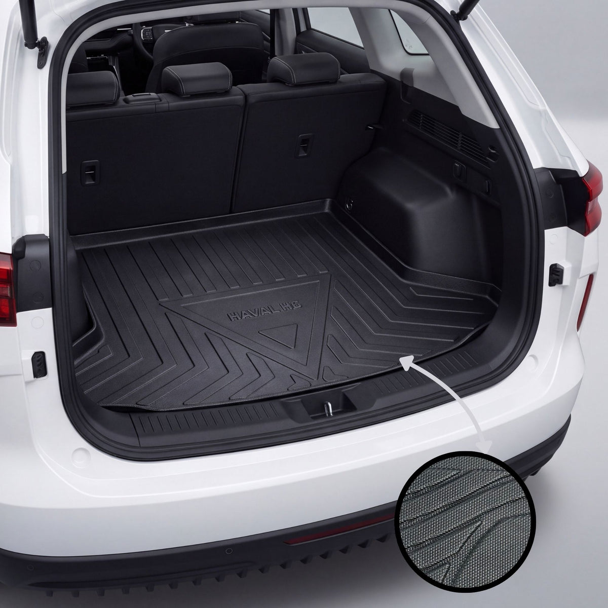 GWM Haval H6 2022-2026 TPE Trunk Mat – Diggi Tray Boot Liner, Custom Fit Waterproof | Haseen