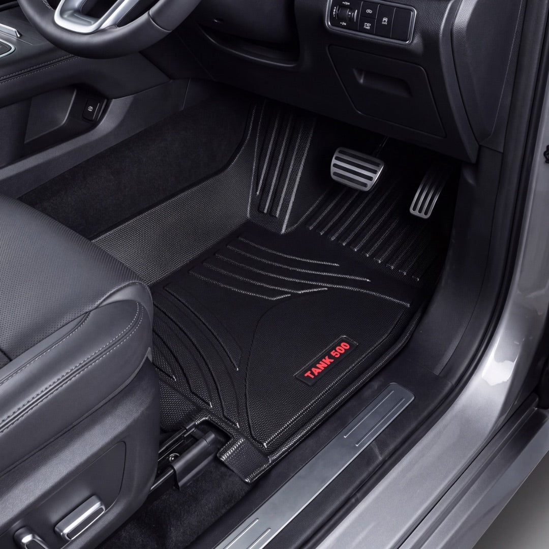 TANK 500 PHEV 2026 9D TPE Floor Mats – Custom Fit Full Coverage Waterproof 5 Seater SUV | Haseen