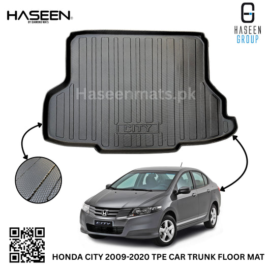 HONDA CITY 2009-2020 TPE PLASTIC TRUNK FLOOR MAT