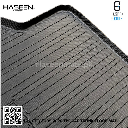 HONDA CITY 2009-2020 TPE PLASTIC TRUNK FLOOR MAT