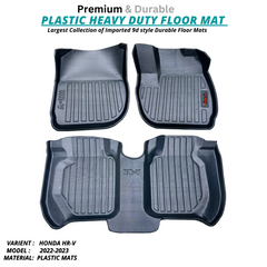 HONDA HR-V 2022-2024 LUXURY 9D PLASTIC FLOOR MAT