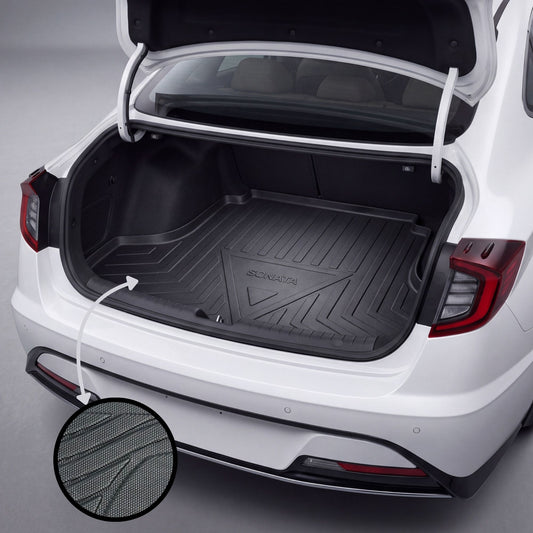 Hyundai Sonata 2021-2026 TPE Trunk Mat – Diggi Tray Boot Liner, Custom Fit Waterproof | Haseen