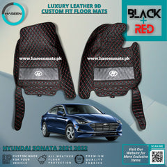 HYUNDAI SONATA 2021-PRESENT LUXURY 9D LEATHER FLOOR MAT