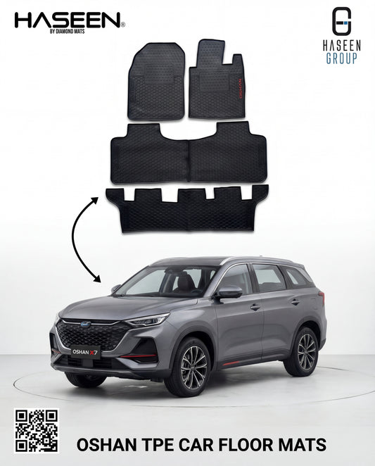 CHANGAN OSHAN X7 7 SEATER 2022-2024 LATEX RUBBER CAR FLOOR MAT