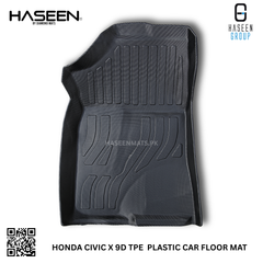Premium 9D TPE Honda Civic X floor mat set – complete interior coverage