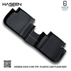 All-weather Honda Civic X 9D TPE floor mats – custom design for perfect fit
