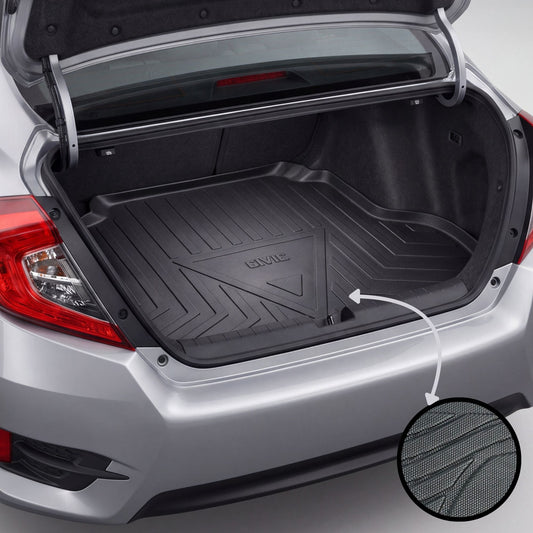 Honda Civic X 2016-2021 TPE Trunk Mat – Diggi Tray Boot Liner, Custom Fit Waterproof | Haseen