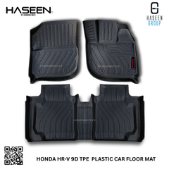 Honda HR-V VTi, VTi-S, and RS variants 9D TPE luxury mats, perfect fit and easy maintenance.
