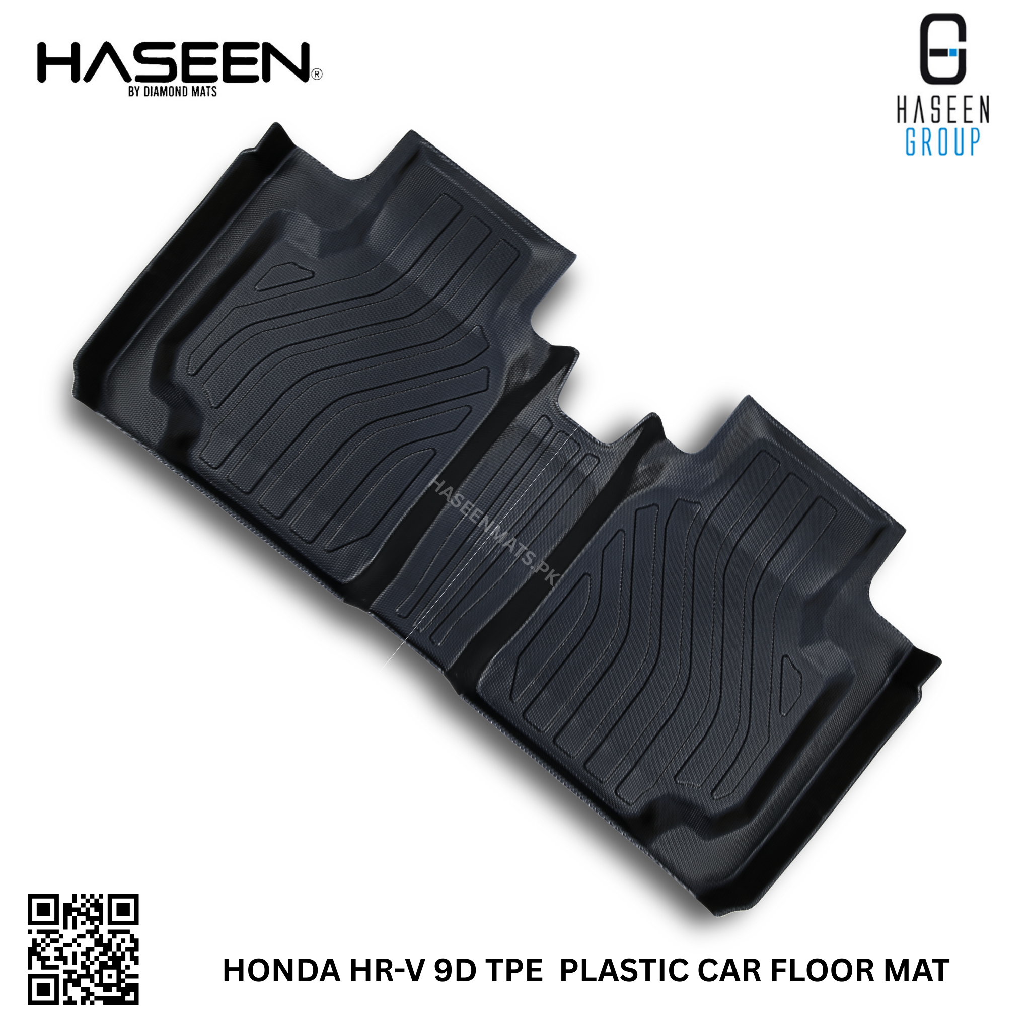 Heavy-duty Honda HR-V 9D TPE waterproof mats, stylish and durable interior protection.