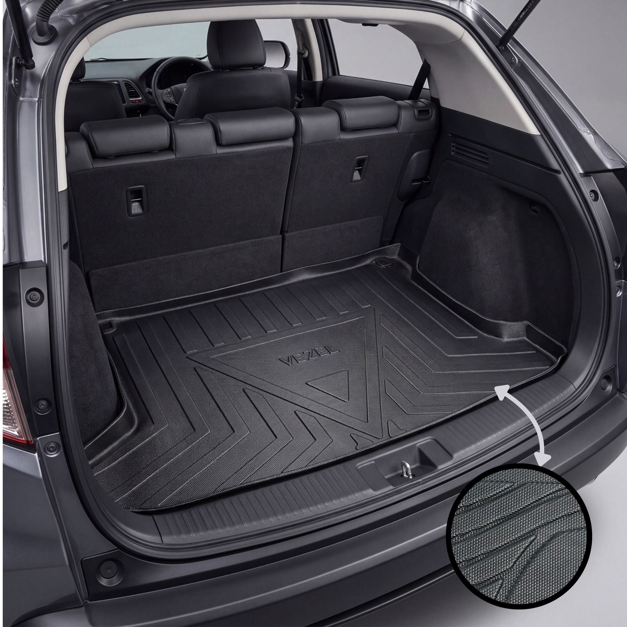 Honda Vezel 2014-2021 TPE Trunk Mat – Diggi Tray Boot Liner, Custom Fit Waterproof | Haseen