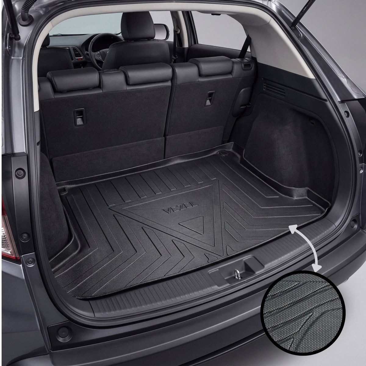 Honda Vezel 2014-2021 TPE Trunk Mat – Diggi Tray Boot Liner, Custom Fit Waterproof | Haseen