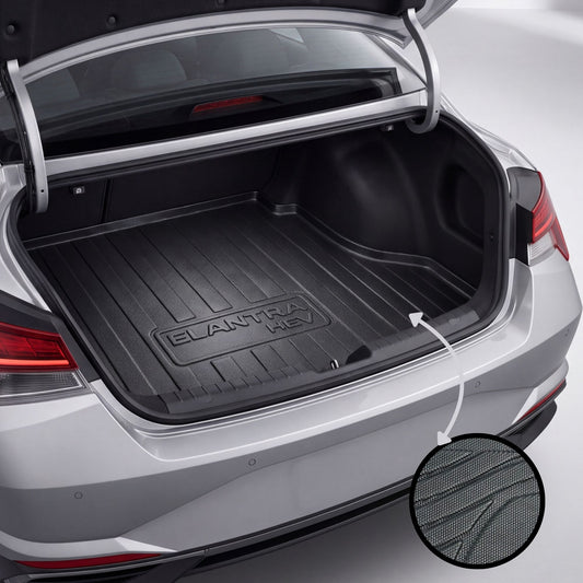 Hyundai Elantra Hybrid N Line 2025-Present TPE Trunk Mat – Diggi Tray Boot Liner, Custom Fit Waterproof | Haseen