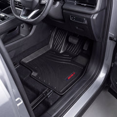 Haseen Jaecoo J7 9D TPE car floor mats installed – black ribbed custom fit mats, Pakistan