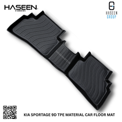 Kia Sportage luxury 9D TPE mats, 2019-2024 range, durable and stylish interior protection.