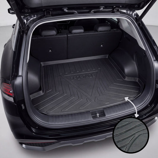 Kia Sportage 2019-2024 TPE Trunk Mat – Diggi Tray Boot Liner, Custom Fit Waterproof | Haseen