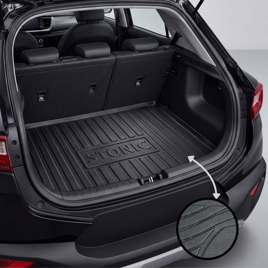 Kia Stonic 2021-2026 TPE Trunk Mat – Diggi Tray Boot Liner, Custom Fit Waterproof | Haseen