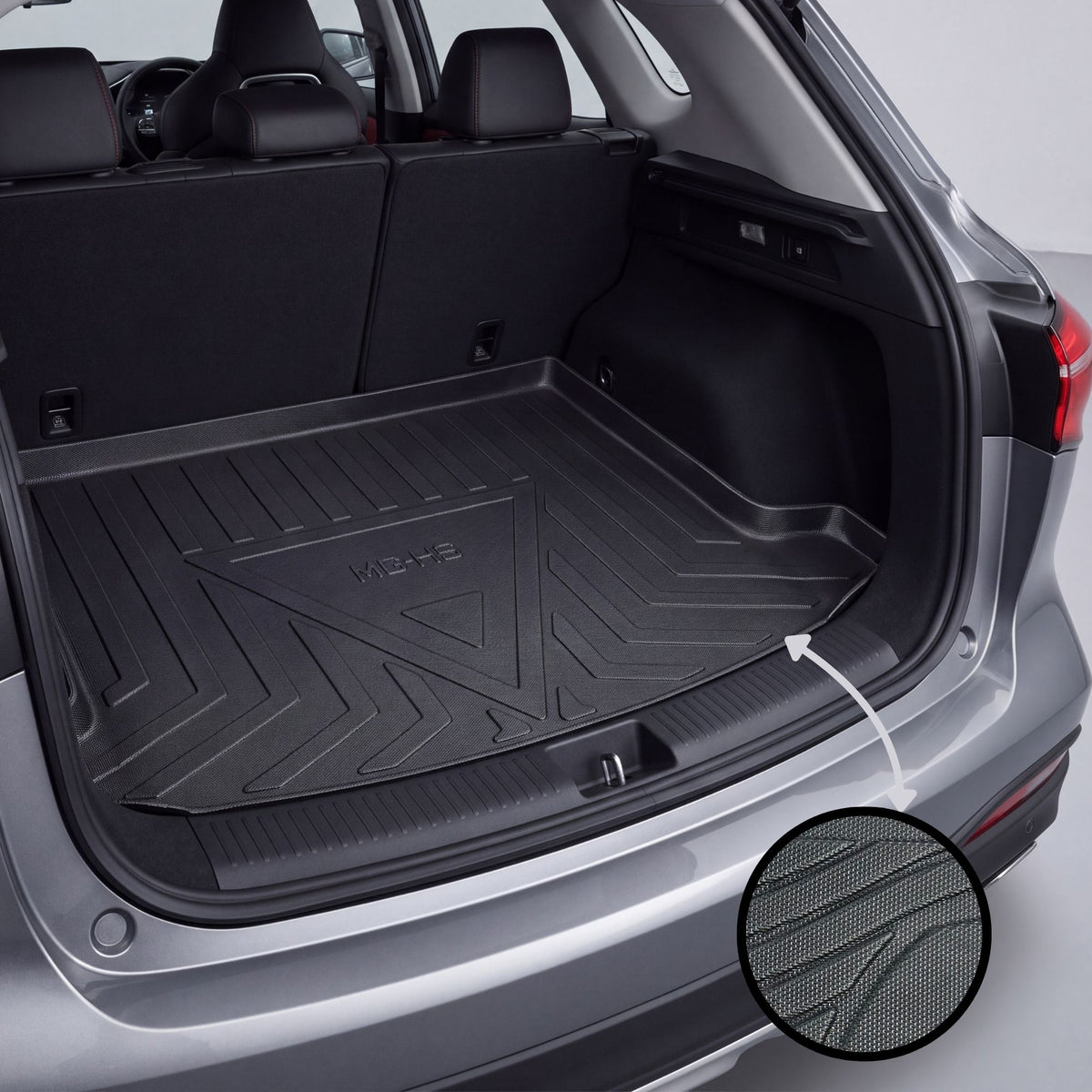 MG HS 2021-2024 TPE Trunk Mat – Diggi Tray Boot Liner, Custom Fit Waterproof | Haseen