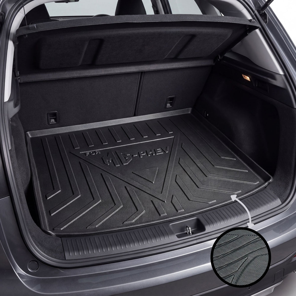 MG HS PHEV 2025-2026 TPE Trunk Mat – Diggi Tray Boot Liner, Custom Fit Waterproof | Haseen
