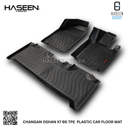 CHANGAN OSHAN X7 9D TPE PLASTIC HEAVY DUTY CAR FLOOR MAT