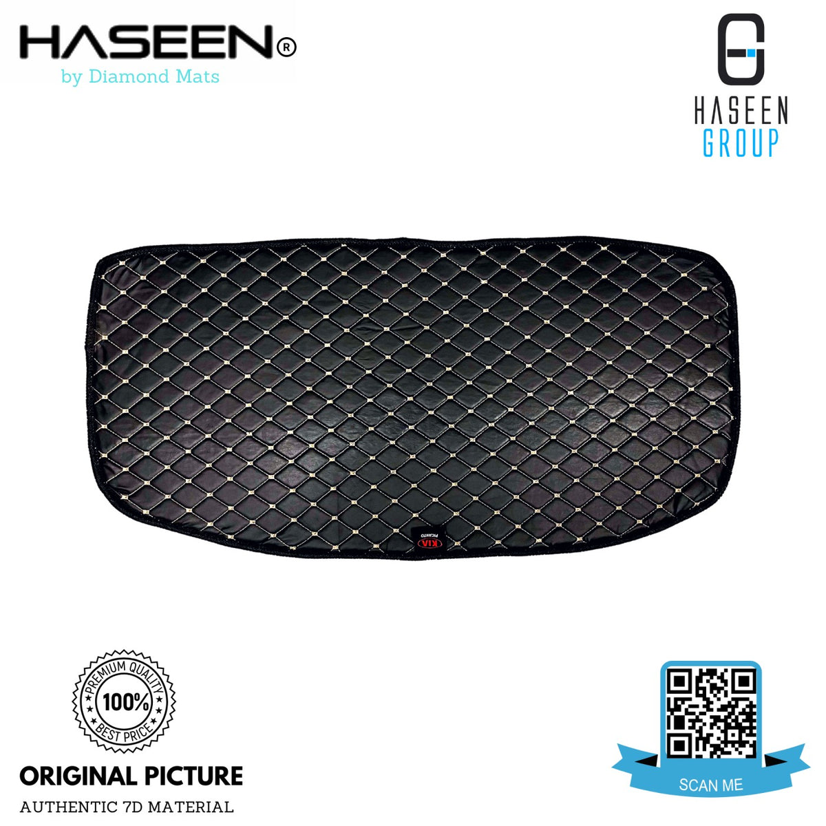 KIA PICANTO 2019-PRESENT LUXURY 7D FLAT TRUNK MAT SERIES