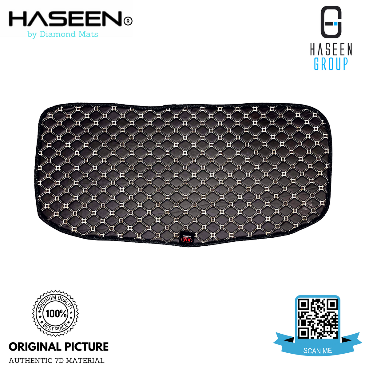 KIA PICANTO 2019-PRESENT LUXURY 7D FLAT TRUNK MAT SERIES