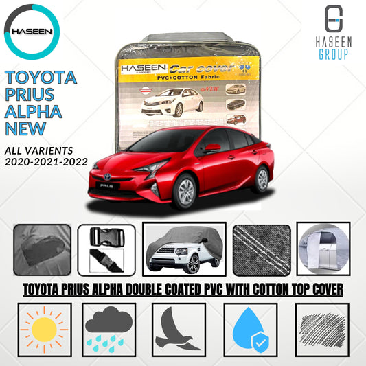 TOYOTA PRIUS ALPHA NEW DOUBLE COAT PVC WITH COTTON CAR COVER