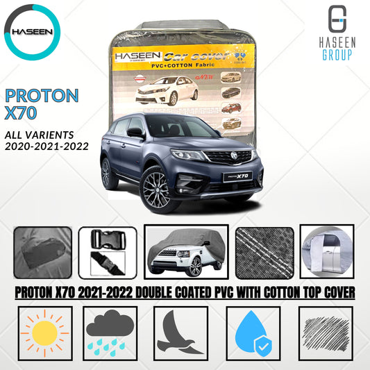 PROTON X70 2021-PRESENT DOUBLE COAT PVC WITH COTTON CAR COVER