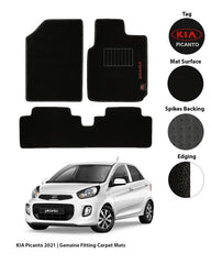 KIA PICANTO 2019-PRESENT EXECUTIVE SIDE LOGO CAR FLOOR MAT