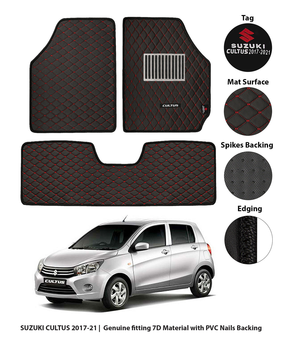 SUZUKI CULTUS 2017-PRESENT 7D LUXURY CAR FLOOR MAT