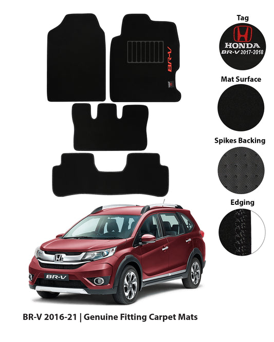 HONDA BR-V 2016-PRESENT EXECUTIVE SIDE LOGO CARPET CAR FLOOR MAT