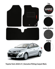 TOYOTA YARIS 2020-PRESENT EXECUTIVE SIDE LOGO CARPET CAR FLOOR MAT