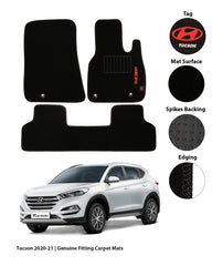 HYUNDAI TUCSON 2019-PRESENT EXECUTIVE SIDE LOGO CAR FLOOR MAT