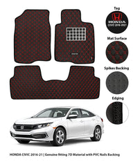 HONDA CIVIC X 2016-2021 7D LUXURY CAR FLOOR MAT