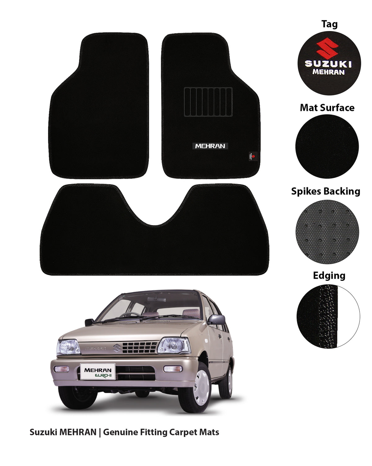 SUZUKI MEHRAN EXECUTIVE CARPET CAR FLOOR MAT