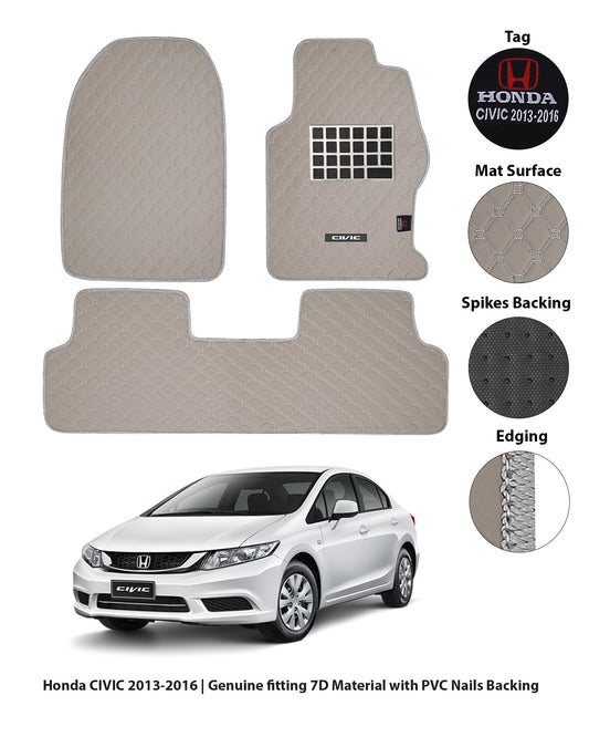 HONDA CIVIC 2013-2015 REBIRTH 7D LUXURY CAR FLOOR MAT