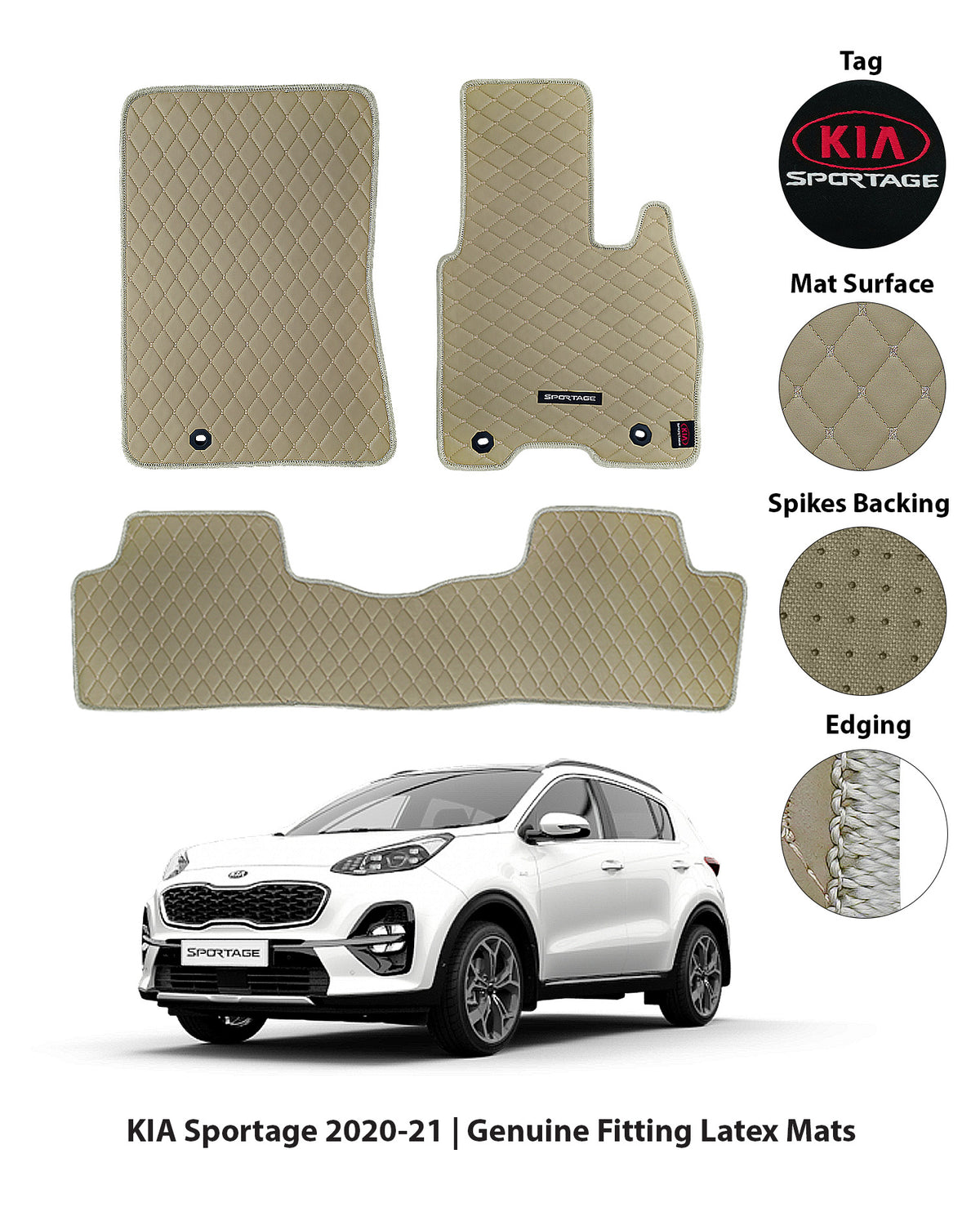 KIA SPORTAGE 2020-PRESENT 7D LUXURY CAR FLOOR MAT