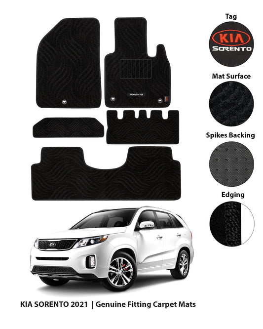 KIA SORENTO 2021-PRESENT PREMIUM CARPET CAR FLOOR MAT