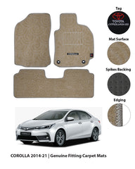 TOYOTA COROLLA 2014-PRESENT PREMIUM CARPET CAR FLOOR MAT