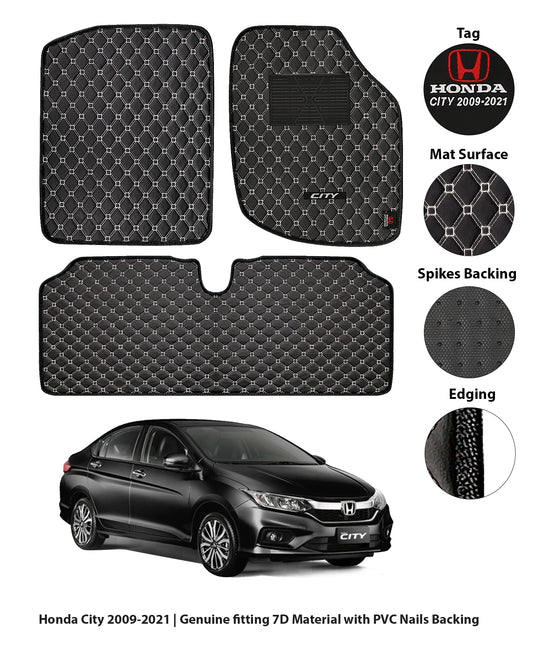 HONDA CITY 2009-2020 7D LUXURY CAR FLOOR MAT