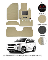 KIA SORENTO 2021-PRESENT 7D LUXURY CAR FLOOR MAT