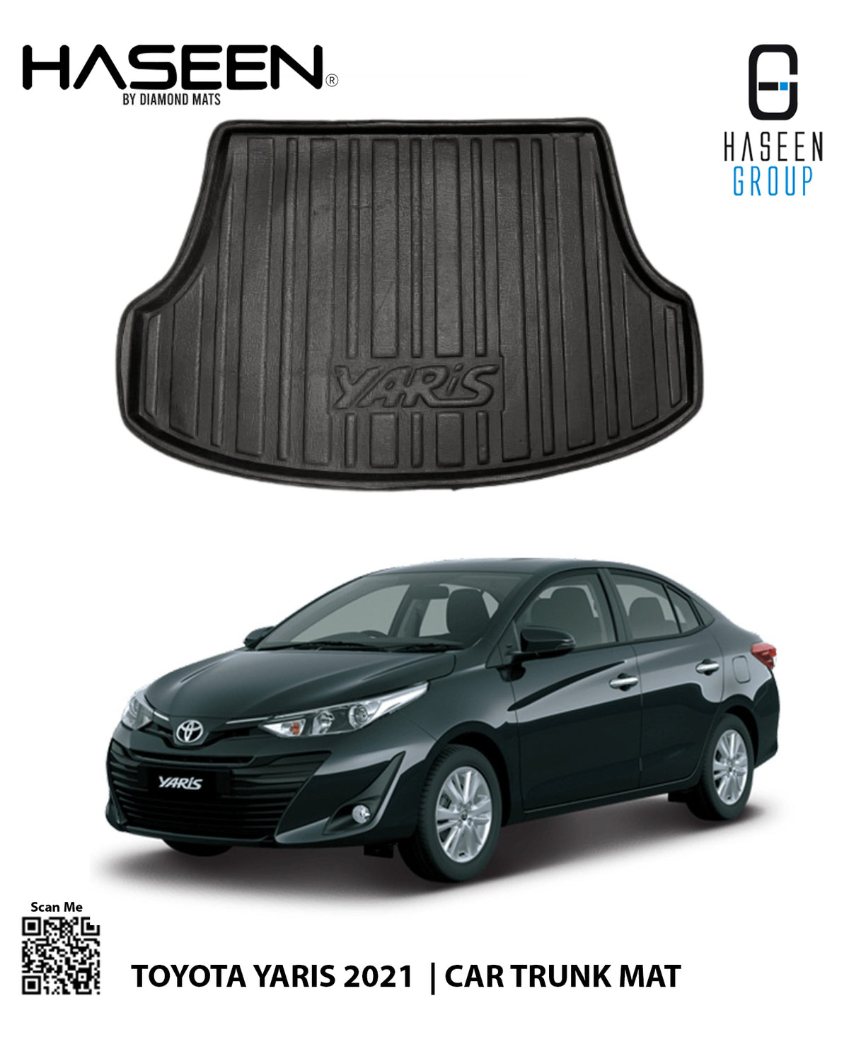 TOYOTA YARIS 2021-PRESENT CAR TRUNK EVA MAT