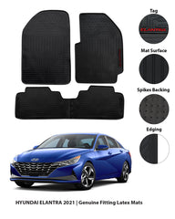 HYUNDAI ELANTRA 2021-2024 LATEX RUBBER CAR FLOOR MAT