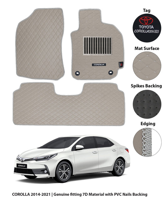 TOYOTA COROLLA 2014-PRESENT LUXURY 7D CAR FLOOR MAT